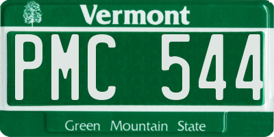 VT license plate PMC544