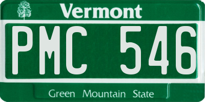 VT license plate PMC546