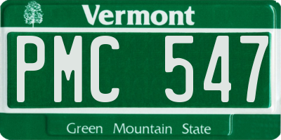 VT license plate PMC547