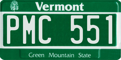 VT license plate PMC551