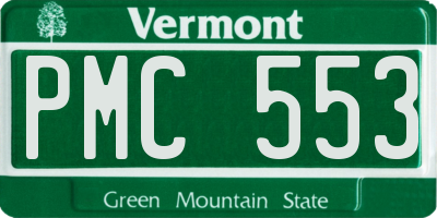 VT license plate PMC553