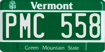 VT license plate PMC558
