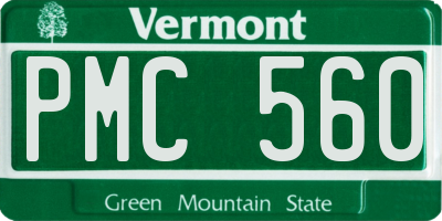 VT license plate PMC560