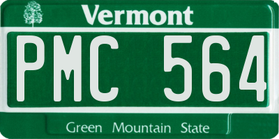 VT license plate PMC564