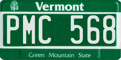 VT license plate PMC568