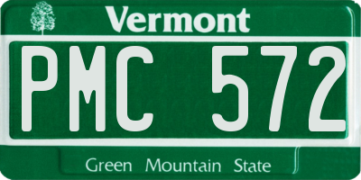 VT license plate PMC572