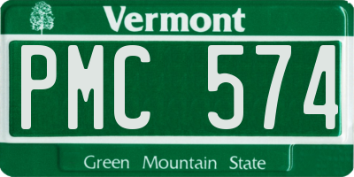 VT license plate PMC574