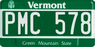 VT license plate PMC578