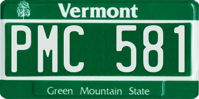 VT license plate PMC581