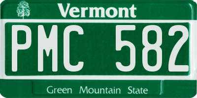 VT license plate PMC582
