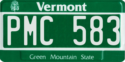 VT license plate PMC583