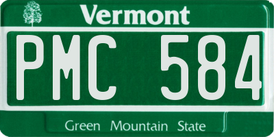 VT license plate PMC584