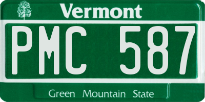 VT license plate PMC587