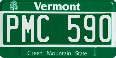 VT license plate PMC590