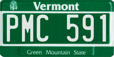 VT license plate PMC591