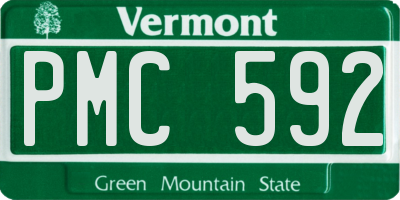 VT license plate PMC592