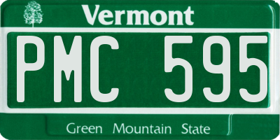VT license plate PMC595