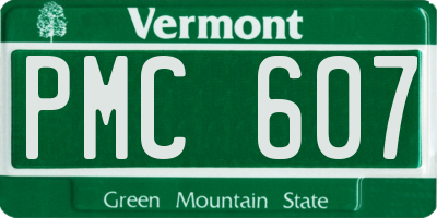 VT license plate PMC607