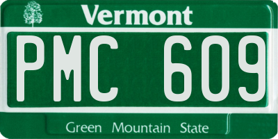 VT license plate PMC609
