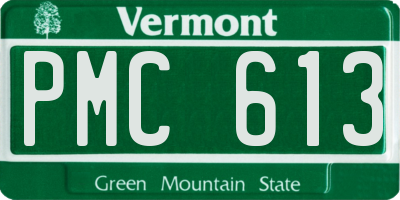 VT license plate PMC613