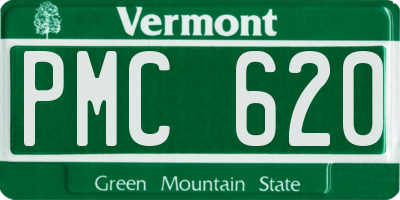 VT license plate PMC620