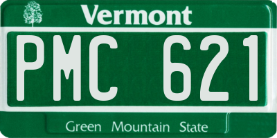 VT license plate PMC621