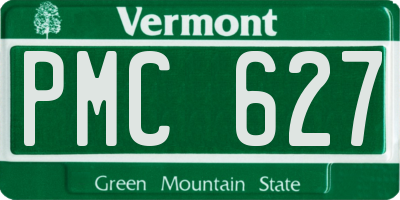 VT license plate PMC627