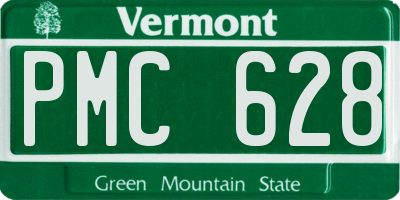 VT license plate PMC628