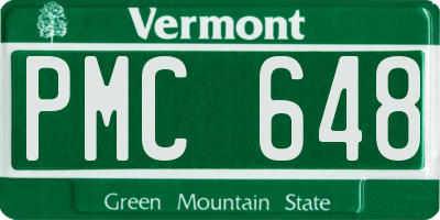 VT license plate PMC648