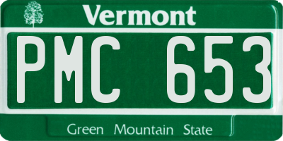 VT license plate PMC653