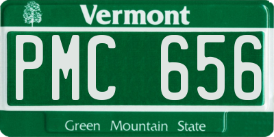 VT license plate PMC656