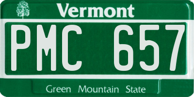 VT license plate PMC657