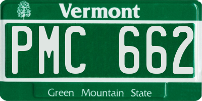 VT license plate PMC662