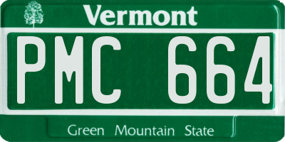 VT license plate PMC664