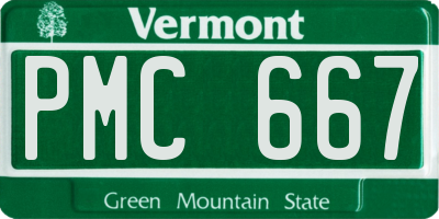 VT license plate PMC667