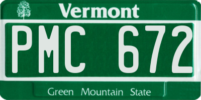 VT license plate PMC672