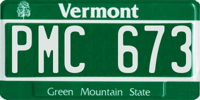 VT license plate PMC673