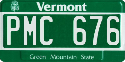 VT license plate PMC676