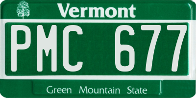 VT license plate PMC677