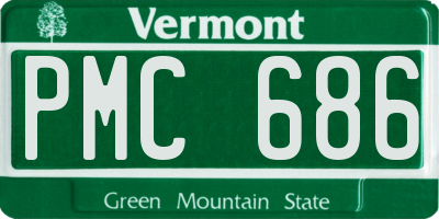 VT license plate PMC686