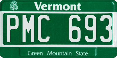 VT license plate PMC693