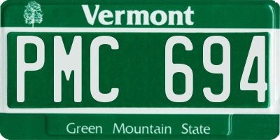 VT license plate PMC694