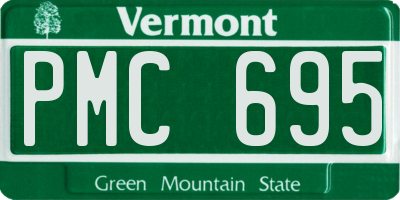 VT license plate PMC695