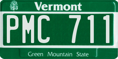 VT license plate PMC711