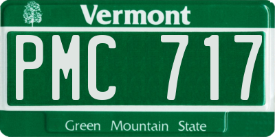 VT license plate PMC717