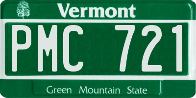 VT license plate PMC721
