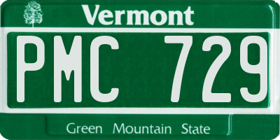 VT license plate PMC729