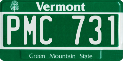 VT license plate PMC731
