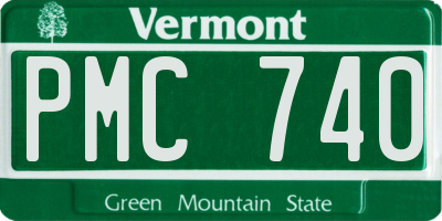VT license plate PMC740