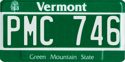 VT license plate PMC746